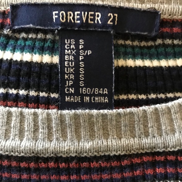 Forever 21 knit striped tee - Picture 2 of 2